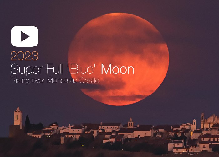 Monsaraz Castle Super "Blue" Moon 2023 Rising Over Monsaraz Castle on Vimeo photo