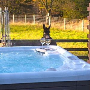 Glen Bay - 2 Bed Lodge On Friendly Farm Stay With Private Hot Tub New Cumnock Exterior photo